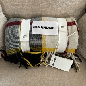 Jil Sander Wool Throw Blanket
